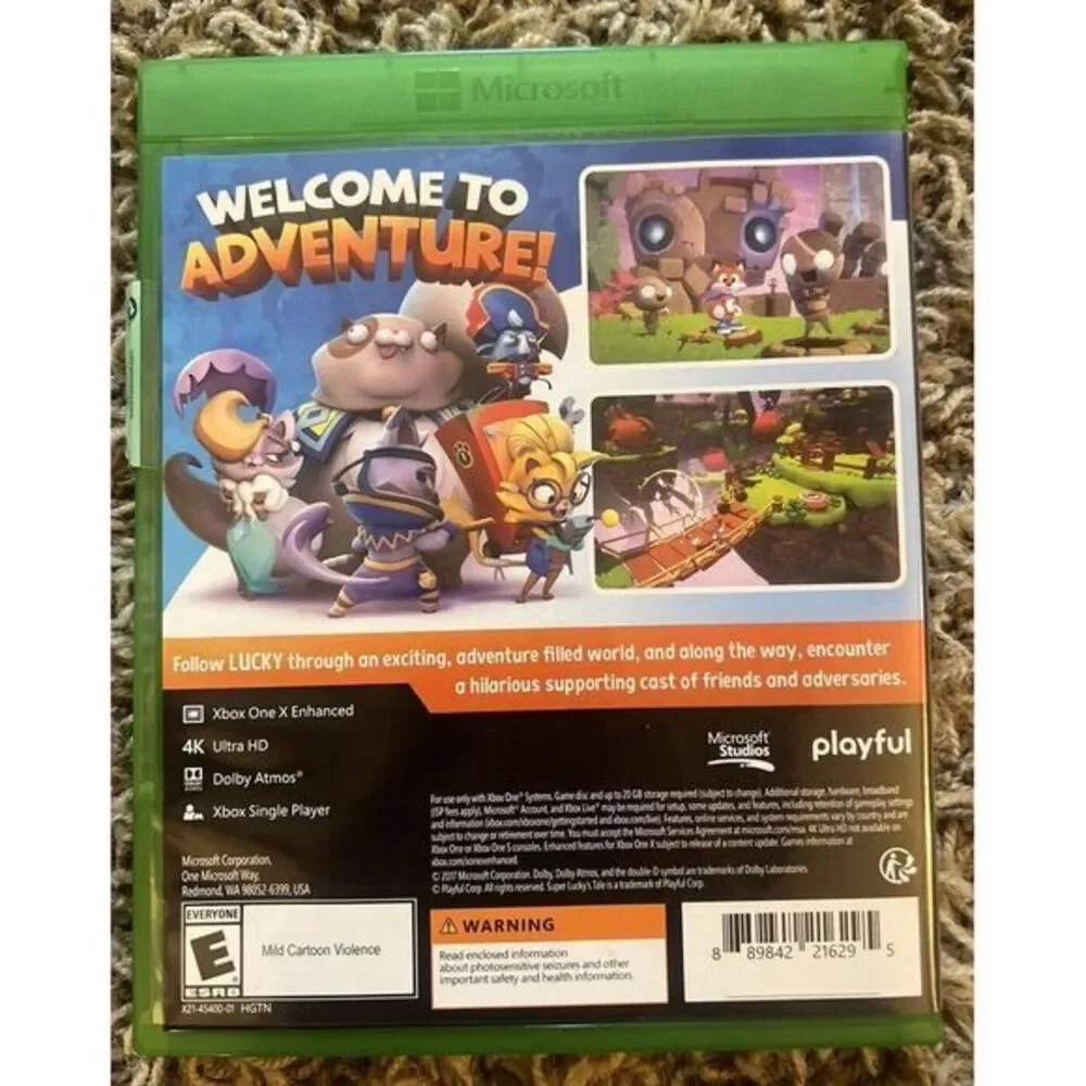 Super Lucky's Tale - Microsoft Xbox One Game - Original Case W/ Disc‎
